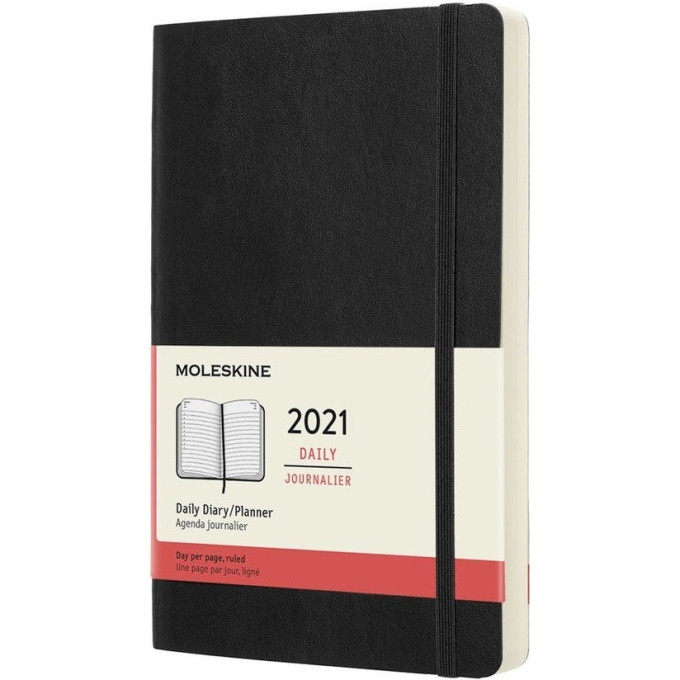 Ежедневник MOLESKINE CLASSIC SOFT LARGE 21 (черный) DSB12DC3